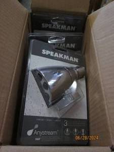 4 speakman anystream shower heads...