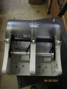 new compact quad 4 roll bath tissue vertical dispenser