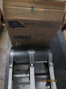 new compact quad 4 roll bath tissue vertical dispenser