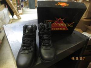 thorogood size 4 mens size 6 womens deuce z-trac 6 inch side zip boot