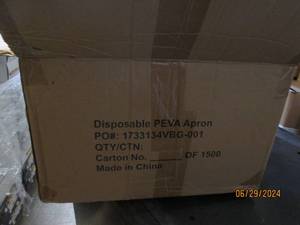 case of disposable peva aprons...