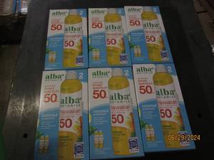 6 packages of 2 alba botanica hawaiian spf 50 coconut sunscreen
