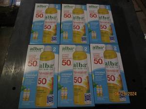 6 packages of 2 alba botanica hawaiian spf 50 coconut sunscreen