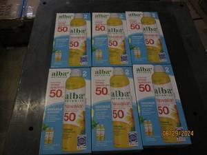 6 packages of 2 alba botanica hawaiian spf 50 coconut sunscreen