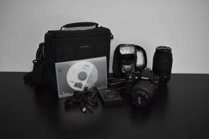 lot 40 image: Nikon D3400 Camera & Accessories