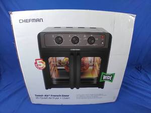 lot 15 image: New Chefman French Door Air Fryer  Oven, 26 Quart
