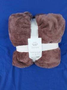 lot 25 image: New Microplush Bed Blanket - Threshold Full  Queen Size