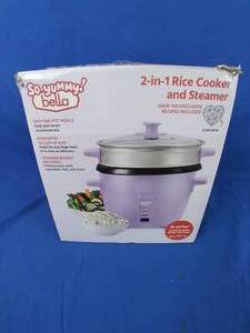 lot 33 image: New So Yummy by bella 16 Cup Rice Cooker and Steamer