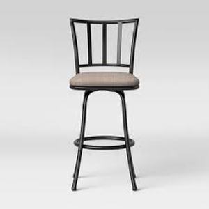 lot 40 image: New Robinson Adjustable Counter Height Barstool - Holli Furniture Gray