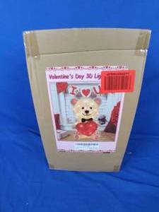 lot 50 image: New Wedding Decorations, Home Party, Wedding 16 Inch Tinsel 3D Bear with Love Heart