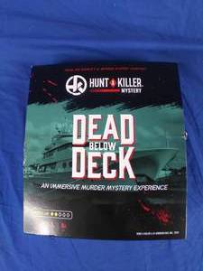 lot 58 image: New Hunt A Killer Dead below Deck - Solve a Murder on a Yacht - Game for True Crime Fans with Documents & Puzzles - Murder Mystery Game for Adults