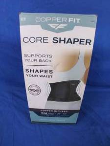 lot 79 image: New Copper Fit Core Shaper Waist Trimmer - Charcoal SM