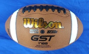 lot 94 image: New Wilson GST Youth Leather Football