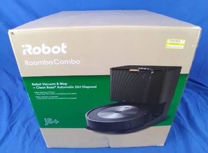 lot 100 image: New iRobot Roomba Combo j5 Self-Emptying Robot Vacuum & Mop