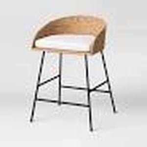 lot 107 image: New Landis 30 Counter Stool With Black Finish