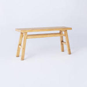 lot 109 image: New Thatcher Wood Bench - Threshold designed with Studio McGee