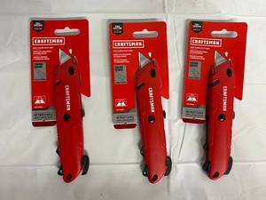 3 Craftsman Quick-Change Utility Knifves