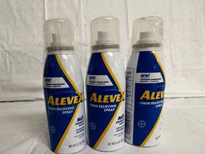 3 Bottles of AleveX Pain Relieving Spray
