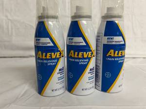 3 Bottles of AleveX Pain Relieving Spray