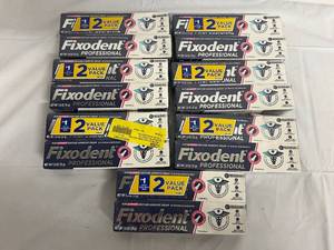 7 x 2 Pack of Fixodent Professional Denture Adhesive