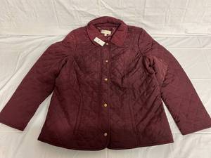 Talbots Maroon Quitled Jacket - L