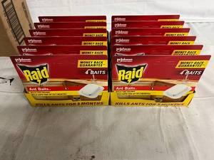 12 x 4 Packs of Raid Ant Baits