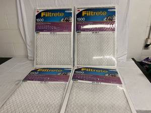4 3M Filtrete 1500 High Performance Air Filters