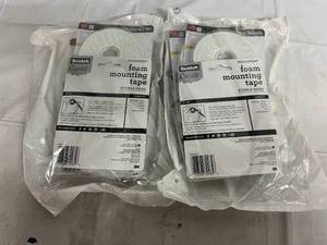 2 x 4pk Rolls of 3M Foam Mounting Tape