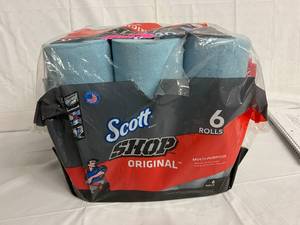 5 Rolls of Scott Shop Original Paper Towels