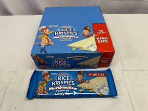 lot 33 image: II. 18 King size Rice Krispies Marshmallow Candy Bars-32025