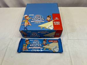 lot 35 image: II. 18 King size Rice Krispies Marshmallow Candy Bars-32025
