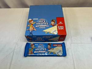 lot 38 image: II. 18 King size Rice Krispies Marshmallow Candy Bars-32025