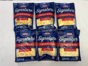lot 49 image: B. 6x 8oz Kraft Signuature Cheddar Blend Shredded