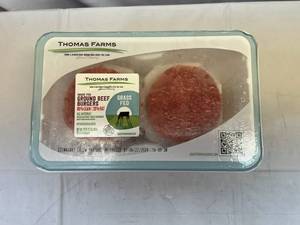 lot 54 image: D. 10x 3.20oz Grass Fed Burgers-All Natural