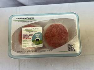 lot 56 image: D. 10x 3.20oz Grass Fed Burgers-All Natural