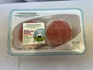 lot 57 image: D. 10x 3.20oz Grass Fed Burgers-All Natural