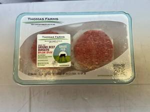 lot 59 image: D. 10x 3.20oz Grass Fed Burgers-All Natural