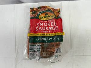 lot 62 image: G. Eckrich Smoked Sausage-2.44lb Family Pack