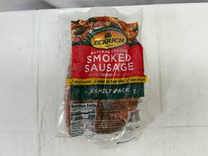 lot 64 image: G. Eckrich Smoked Sausage-2.44lb Family Pack