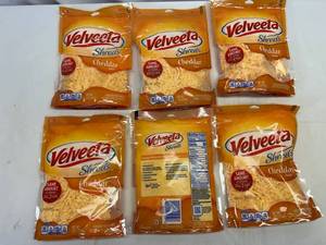 lot 75 image: G. 6x 8oz Velveeta Shreds-Cheddar Flavor