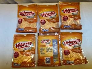 lot 78 image: G. 6x 8oz Velveeta Shreds-Cheddar Flavor
