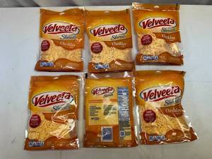 lot 80 image: G. 6x 8oz Velveeta Shreds-Cheddar Flavor