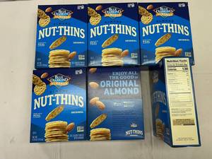 lot 97 image: KK. 6x 4.25oz Blue Diamond Almond Nut Thins