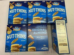 lot 99 image: KK. 6x 4.25oz Blue Diamond Almond Nut Thins