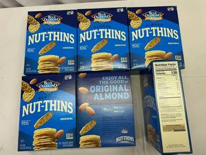 lot 100 image: KK. 6x 4.25oz Blue Diamond Almond Nut Thins