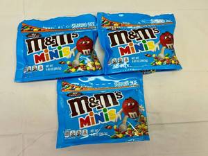 lot 227 image: II. 3x 9.40oz Mini M&Ms