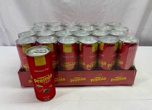 lot 165 image: 24x Preemia Fruit Drink-Carbonated