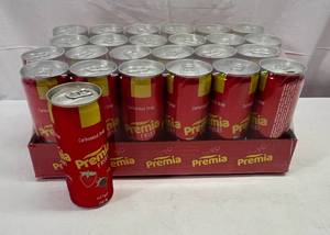 lot 167 image: 24x Preemia Fruit Drink-Carbonated