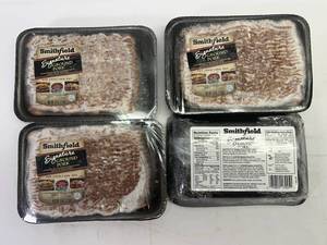 lot 383 image: E. 4x 1lb Smithfield Signature Ground Pork