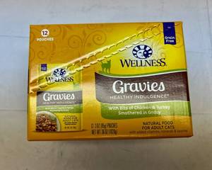 lot 422 image: SS. 12x 3oz Pouches Gravies Healthy Indulgence